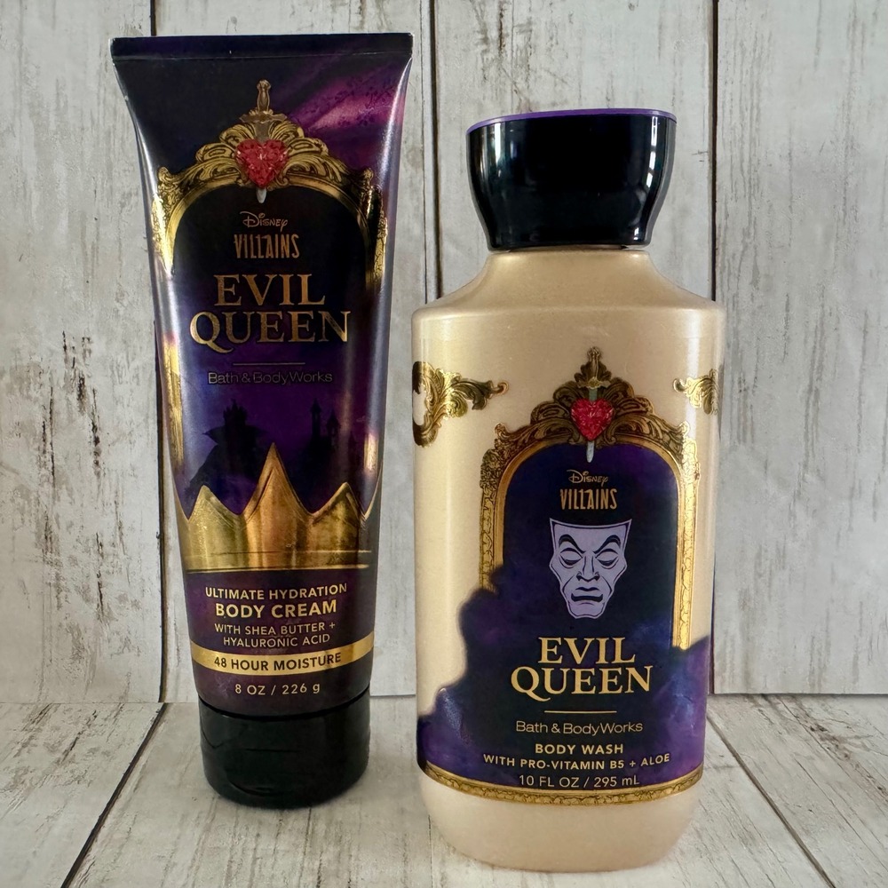 Bath & Body Works Disney Villains Evil Queen Body Wash & Body Cream Set